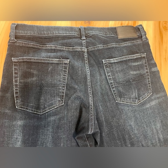 Lucky Brand Jeans Mens 38x32 Blue 410 Athletic Straight Stretch Dark Wash Denim - Picture 11 of 12